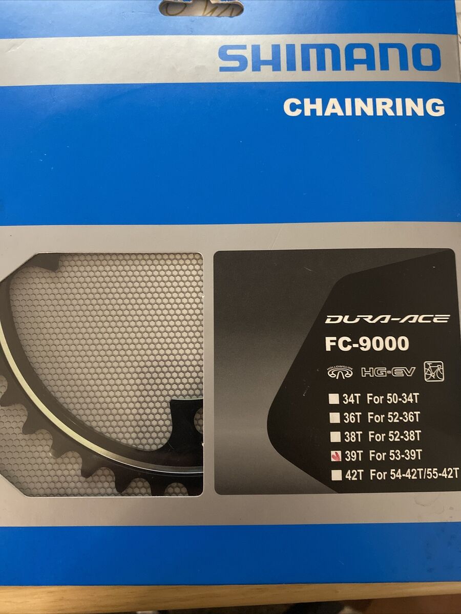 New Shimano Dura Ace FC-9000 39T Inner Chainring Asymmetric New Shimano Dura Ace FC-9000 39T Inner Chainring Asymmetric