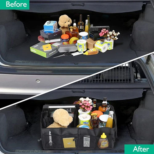 Trunk Cargo Organizer Folding Storage Collapse Bag Bin For Car Truck SUV 40L US - Bild 10 von 15