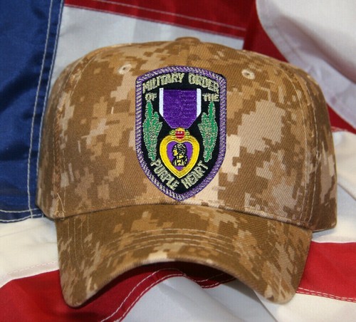 PURPLE HEART HAT PATCH CAP COMBAT WOUNDED US ARMY MARINES NAVY AIR FORCE USCG - Picture 5 of 16