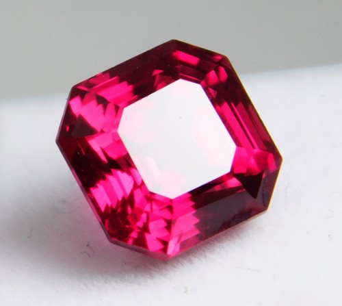 Natural 8.10 Ct Awesome Deep Pink Ruby "Certified" Radiant Shape Loose Gemstone
