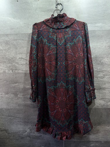 Marc by Marc Jacobs Wool Silk Multicolored Floral Dress Size XS - Picture 5 of 14