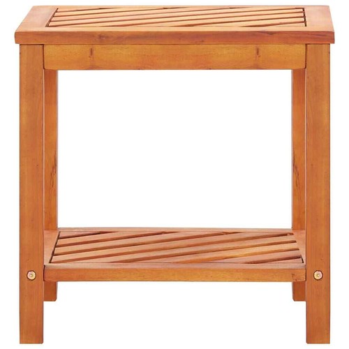 Side Table Solid Acacia Wood 45x33x45 cm vidaXL - Picture 2 of 6