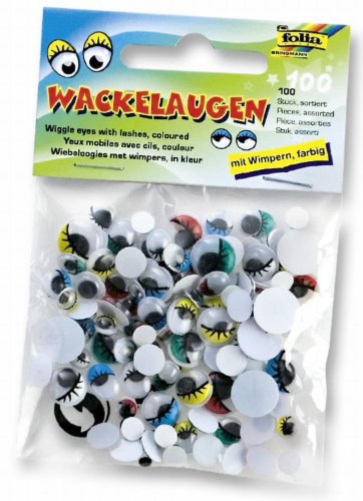 (TG. 7510 - Mix bunt mit Wimpern) Idena Folia 7510 - Spostare Gli Occhi con pupi