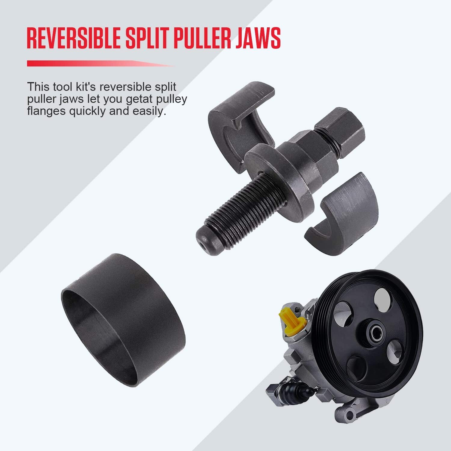 Power Steering Pump Pulley Puller Remover Installation for GM Ford