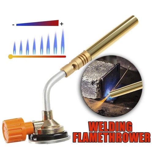 Butan Gas Lötlampe Flammenwerfer Brenner Schweißen Zündung Camping/Grillwerkzeug NEU✨