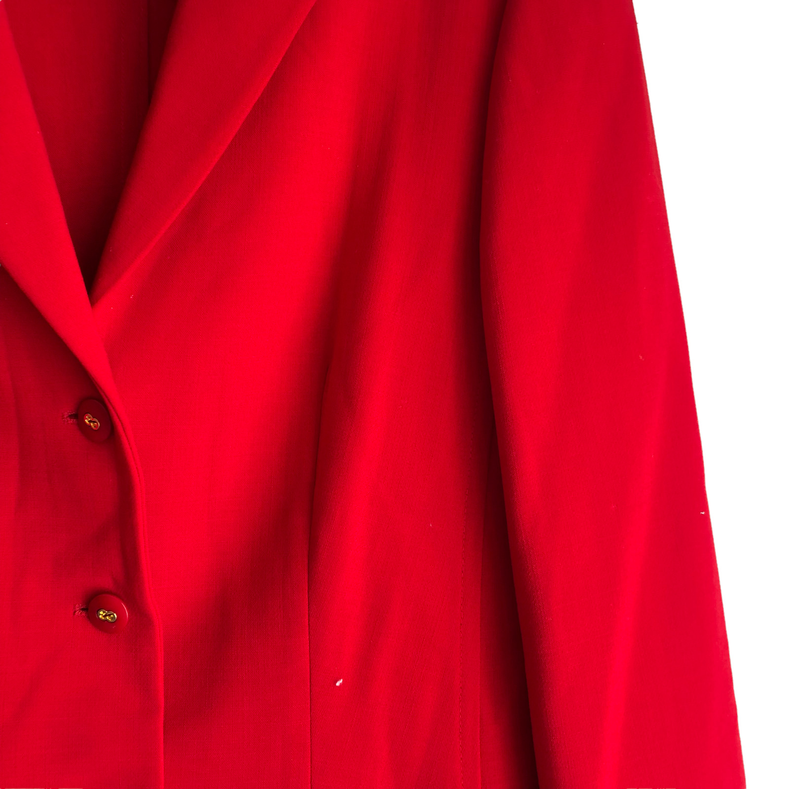 ESCADA Women's Wool Blazer Jacket Size 36 Red Str… - image 6