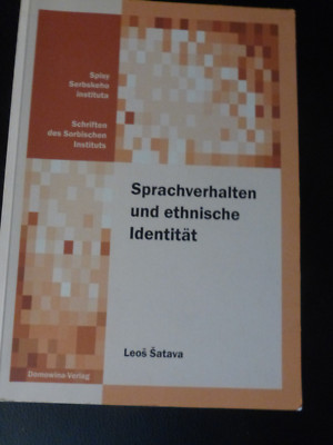 Sprachverhalten und ethnische Identität Leos Satava Sorben sorbisch