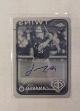 2024 Topps Chrome Update Jair Camargo Auto 1/1 Printing Plate Twins Rookie