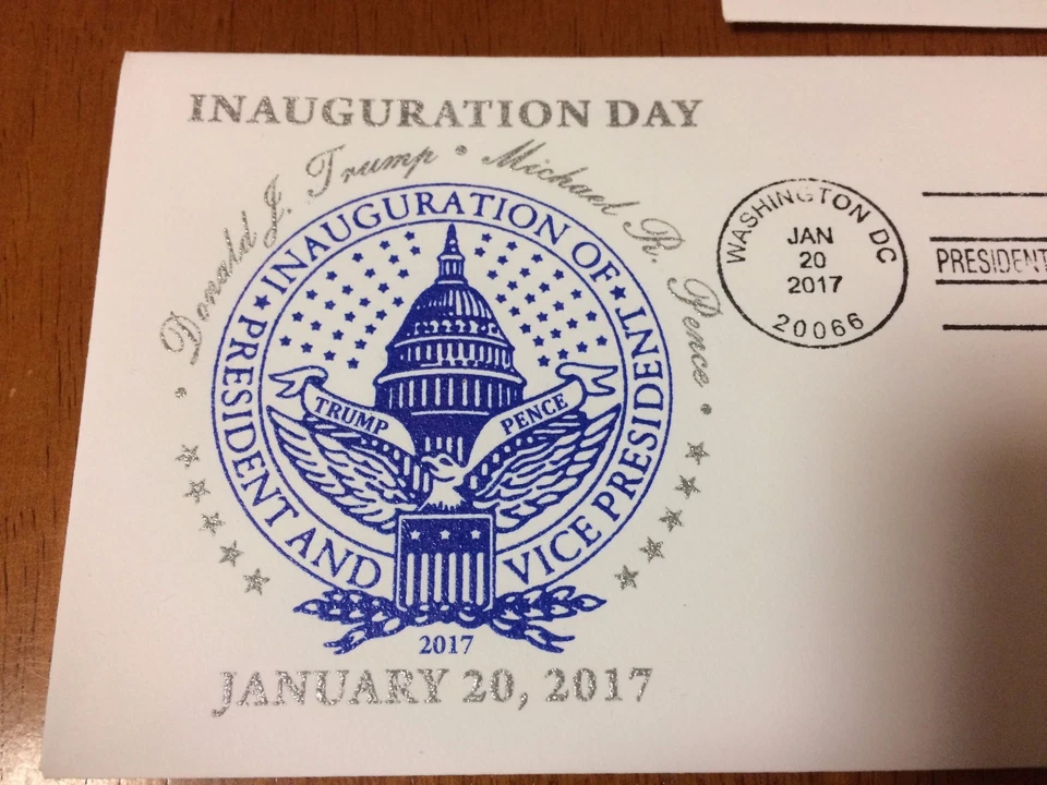 OFFICIAL FDC Washington D.C. Inaugural Postmark PRESIDENT DONALD TRUMP 1/20/2017 - Image 2 of 3