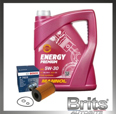 SERVICE KIT for VW CADDY 2K 1.6 TDI GEUNINE BOSCH OIL FILTER & 5L OIL 2010-2015