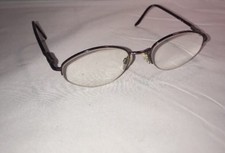 Luxottica Burgundy Eyeglasses Frames Semi Rimless 49  19 135