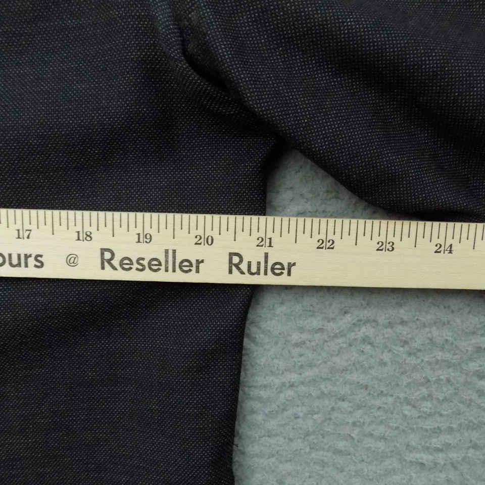 Rogue Shirt Mens Large Black Button Up Wool Leather Tailored Long Sleeve 6974 - Image 4 of 4