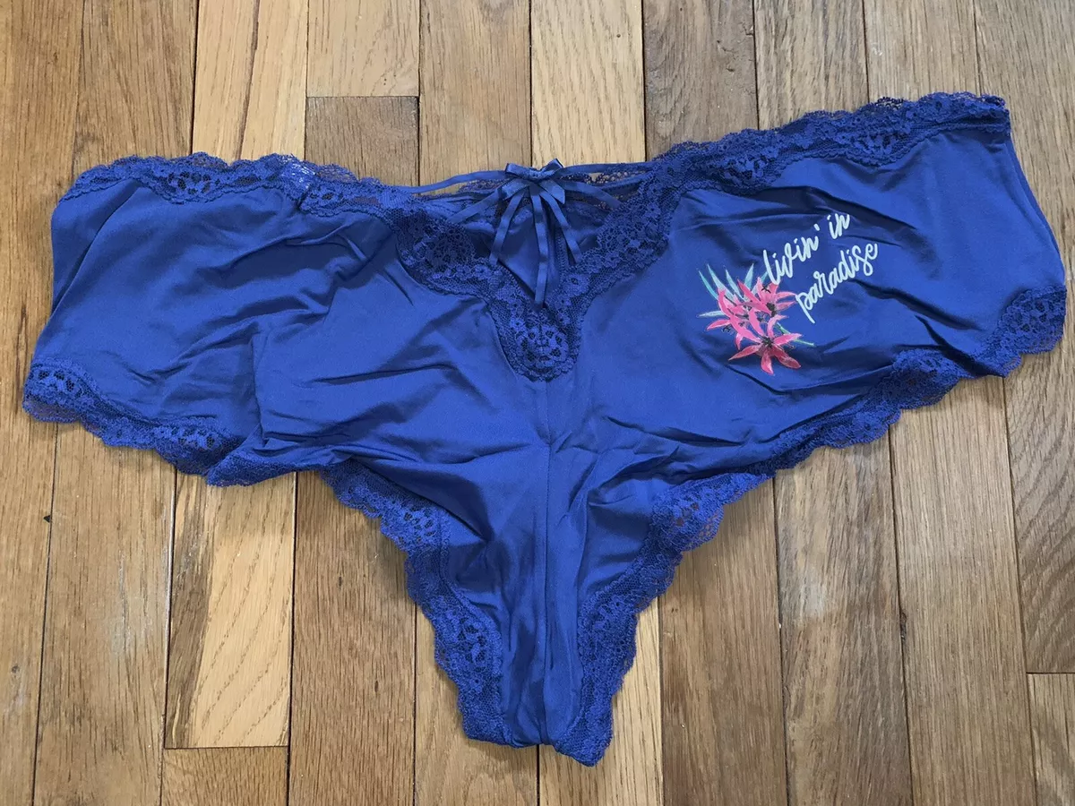 NWT Size 26 28 Lane Bryant Cacique Strappy Back Cheeky Panty Royal