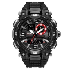 SMAEL Watch Men Digital Military Wristwatch Shockproof Student Boy LED Stopwatch