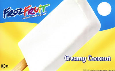 Frozfruit Creamy Coconut, Ice Cream Truck Sticker 8''x5''