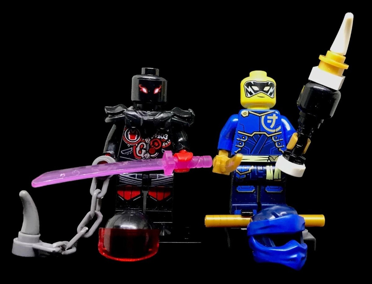 LEGO © NINJAGO JAY NINJA GENUINE EVIL 2 FACES + MR. E WARRIOR 60