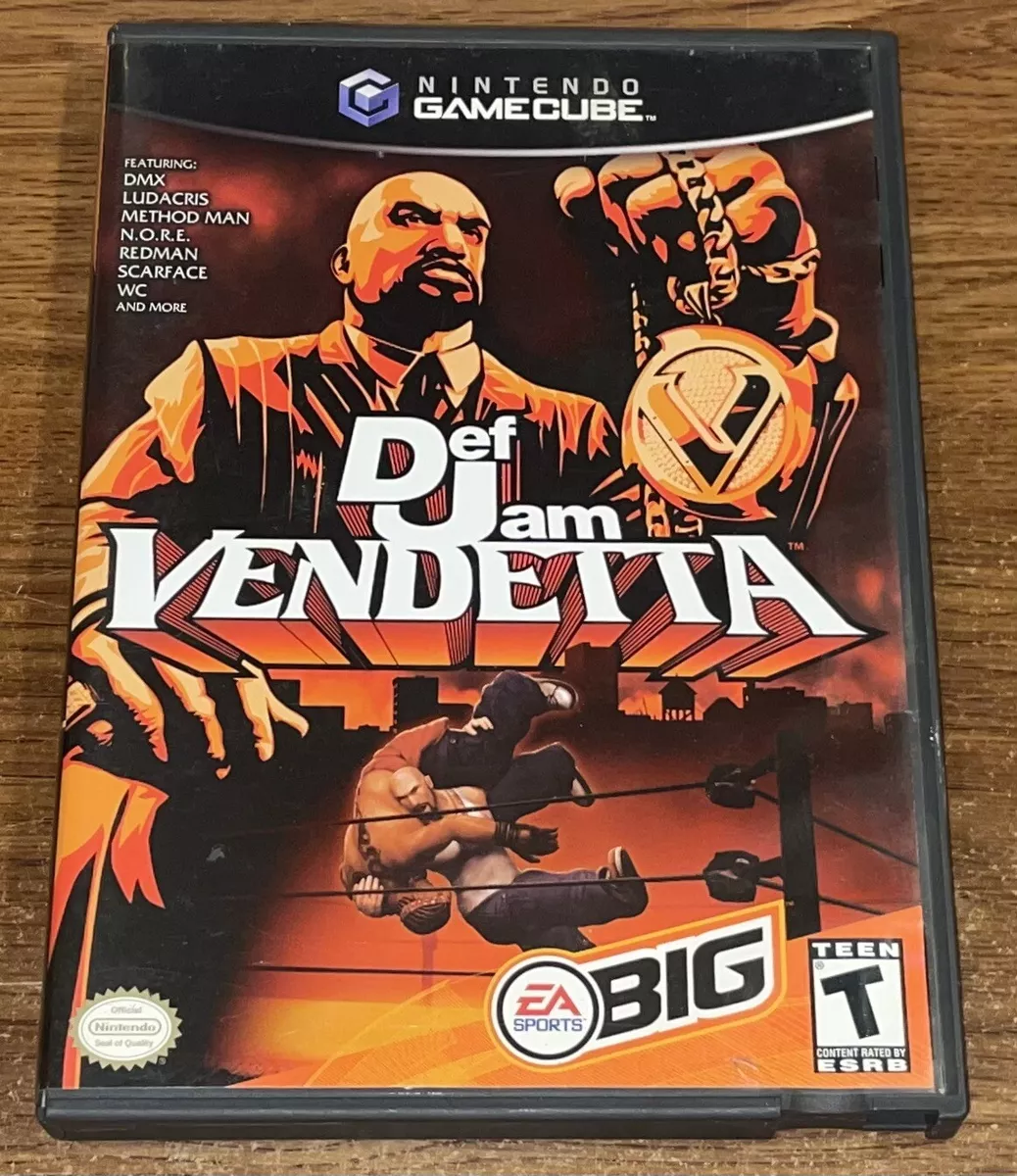 NINTENDO GAMECUBE - DEF JAM: VENDETTA Game COMPLETE Scarface METHOD MAN  Tested