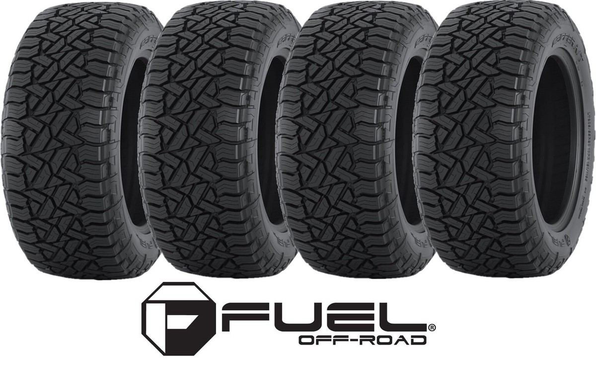17 FUEL COVERT BLACK WHEELS RIMS TIRES FUEL GRIPPER AT ALL TERRAIN