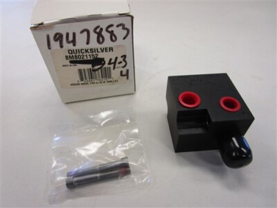 MERCURY QUICKSILVER 8M8021152 TRANSOM PLATE BLOCK ADAPTER W/ CHECK VALVE BOAT