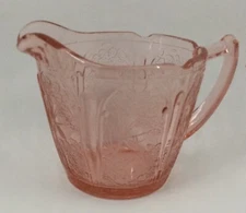 Vintage Pink Cherry Blossom Creamer Depression Glass Jeanette Glass Company