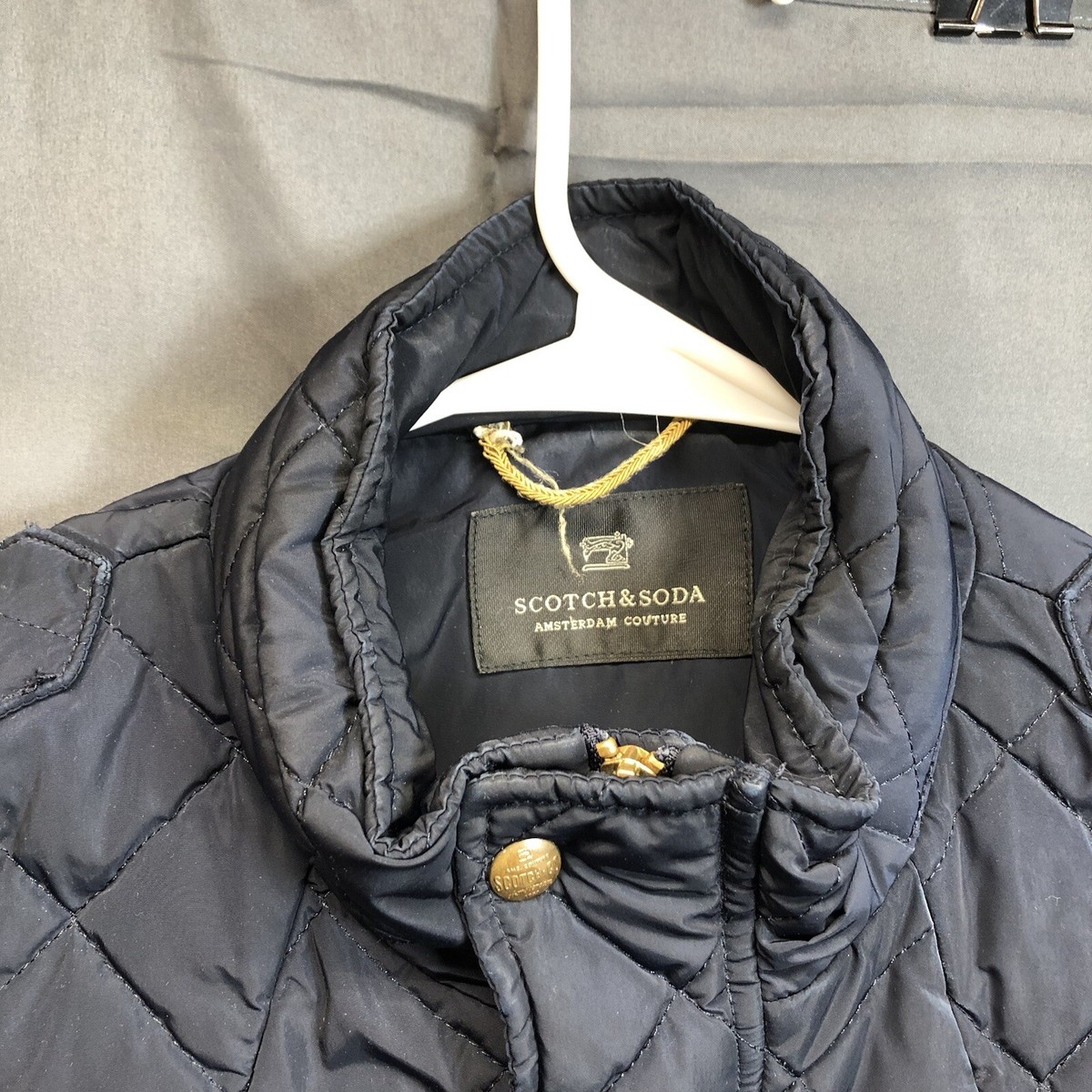 scotch and soda ウールジャケット SCOTCH & SODA Jacket Mens Size Medium Quilted Zip Hidden