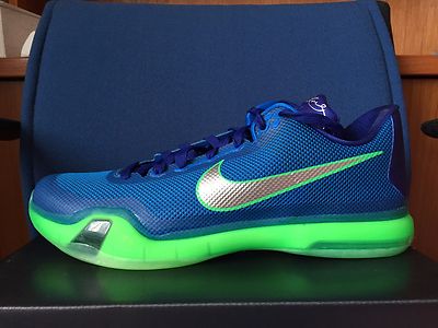 Nike Kobe 10 X Low Emerald City 705317-402 Green Royal Blue