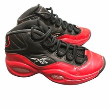 Reebok Iverson Question Mid Street Sleigh Basketball Shoe GV7182 Black Boys 4.5Y