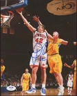 David Lee Signed Knicks 8x10 Photo PSA COA A1