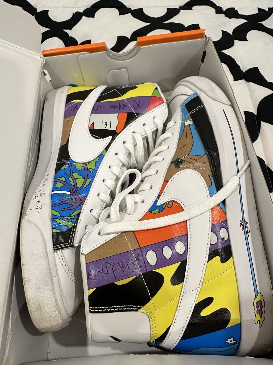 Size 9 - Nike Ruohan Wang x Blazer '77 Flyleather Mid Multicolor