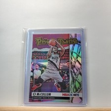 2021-22 Panini NBAHOOPS Basketball CJ McCollum PRIME TWINE Foil/HOLO card # 14