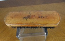 Empire Pure Horsehair Shoe Brush Wooden No 114 USA Polish Primitive Decor