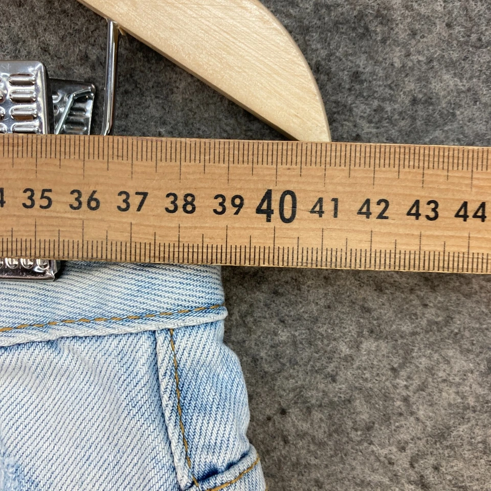 Pantalones cortos para mujer Insight talla 30 tiro alto denim deshilachado algodón 19007 Foto 4 de 4