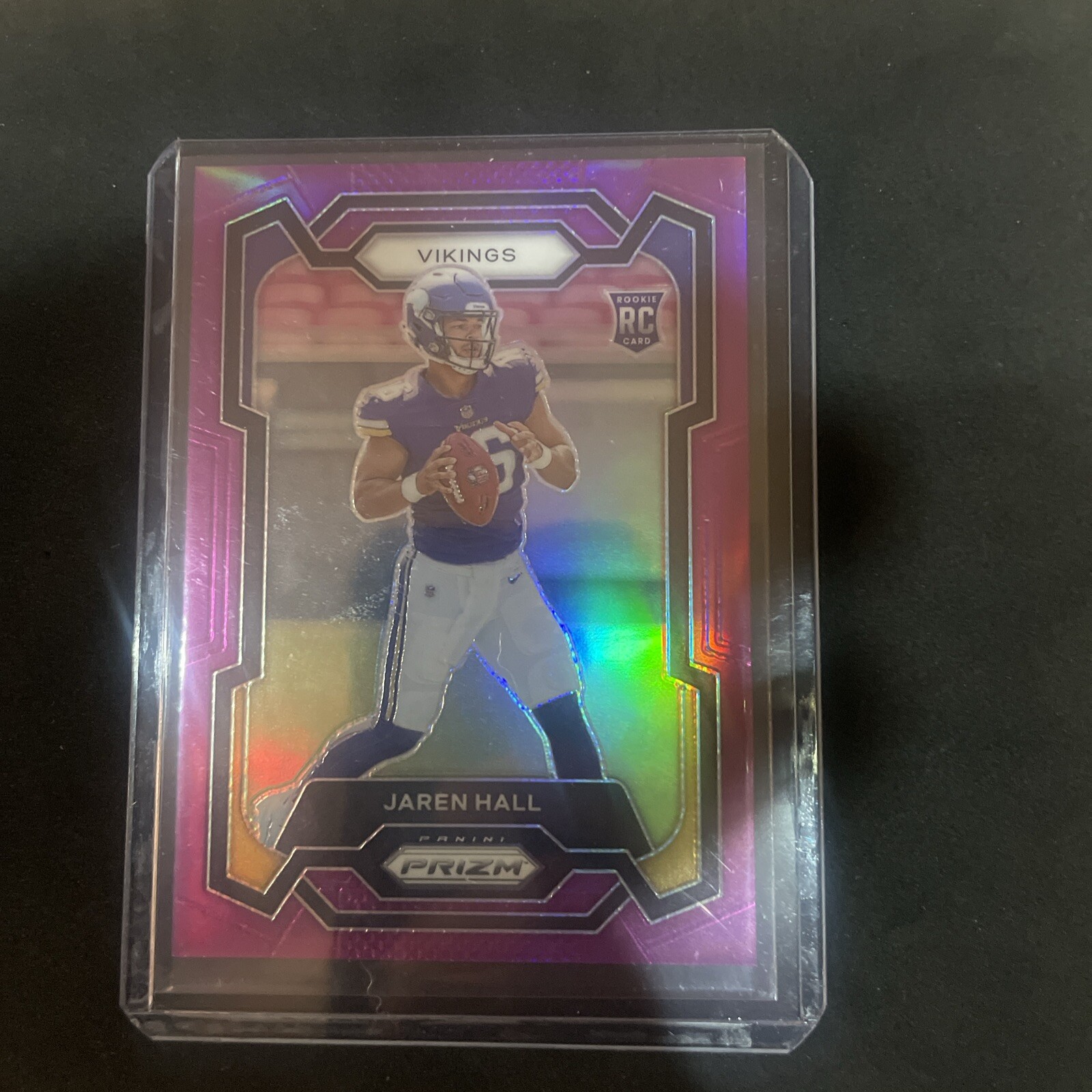 2023 Panini Prizm #367 Purple Jaren Hall RC Rookie /125 Minnesota Vikings