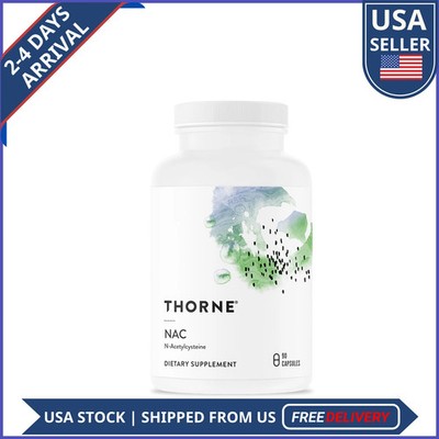 Thorne NAC N-Acetylcysteine 500mg 90 Capsules Respiratory Immune Liver Support