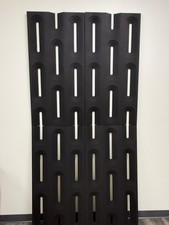 2ft x 4ft Black White Slotted Wall Panels