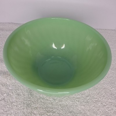 Vintage Fire-King Jadeite Mixing Bowl Anchor Hocking Oven Ware