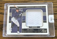 2023 Panini Three and Two #PJ-ZV Zac Veen Prospect Jersey #/49