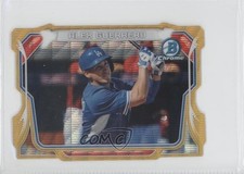 2014 Bowman Chrome Mini Gold Die-Cut Wave Refractor 39/50 Alex Guerrero 0b2