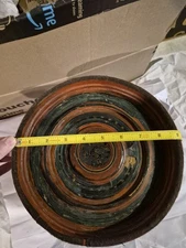 Antique Burmese Betel Box Lacquer with Painted Scenes AKA "kun-it" Circa 1900