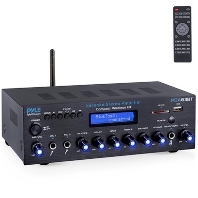 Pyle Wireless BT Stereo Amplifier - Multi Channel, 200 Watt Power, Home Audio...