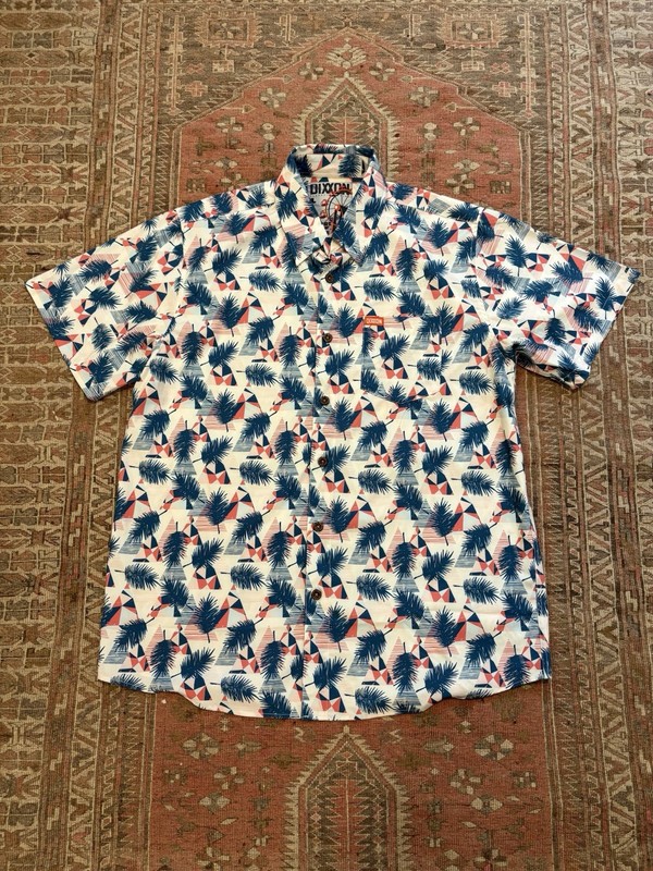 Dixxon Flannel CO Shirt Mens Large Floral Hawaiian Performance Gili