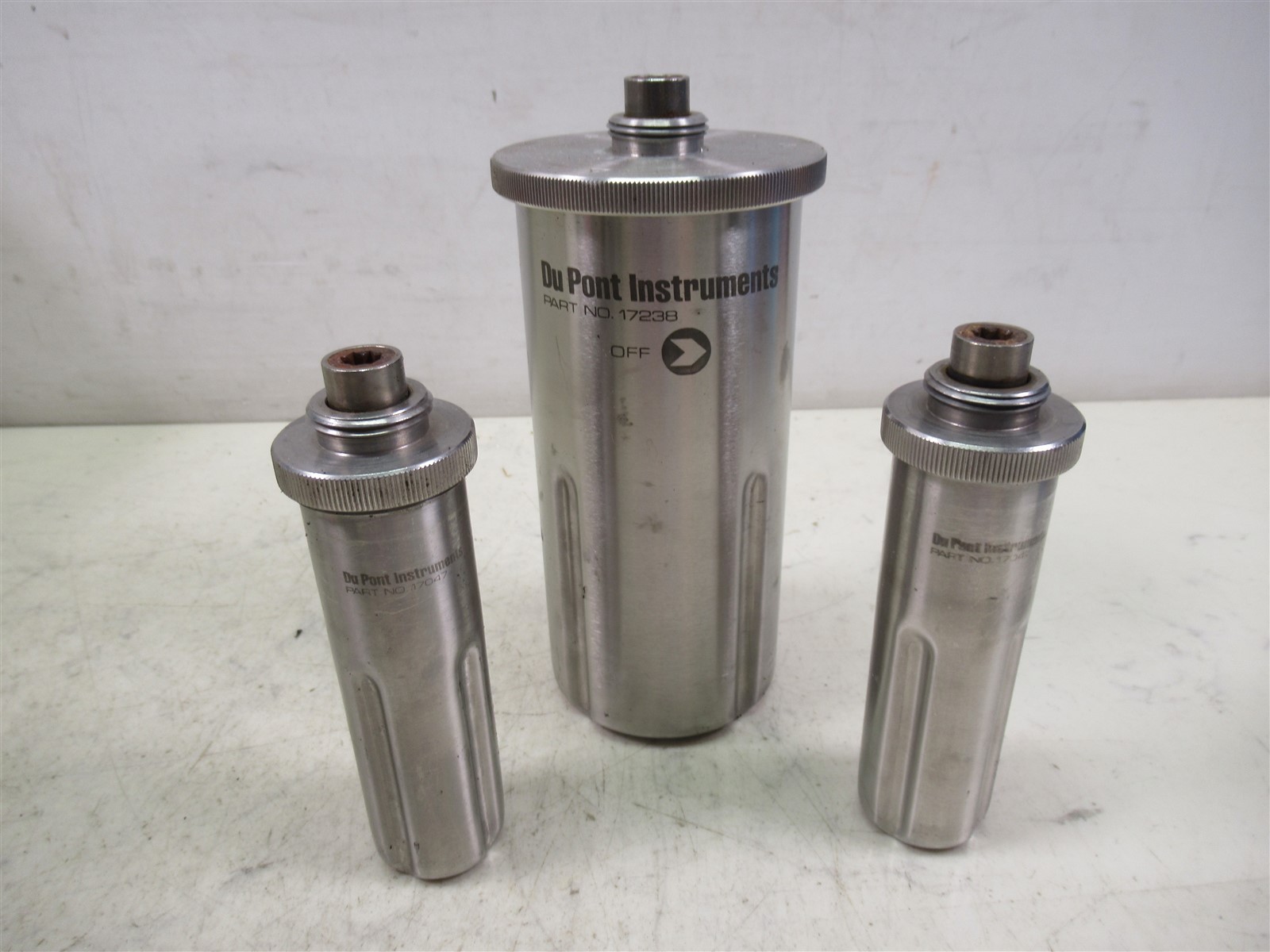 DuPont Sorvall Omni-Mixer 17238 400mL Stainless Chamber 17047 50mL Homogenizing