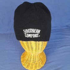 Southern Comfort Whiskey Beanie Black Acrylic Embroidered Logo OSFM Free Postage