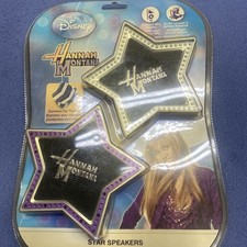Disney Hannah Montana Star Wired Purple/Silver Speakers Brand New Sealed