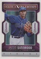 2014 Elite Extra Edition Prospects Status Purple Die-Cut /150 Jacob Gatewood 0q3