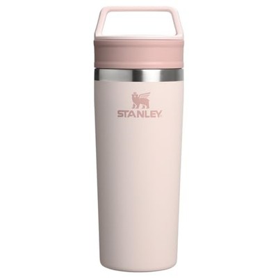 Stanley 1913 Cafe To Go Vacuum Mug 0.47L Rose Quartz - Insulated Stainless Steel