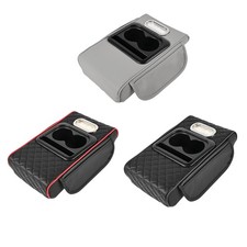 Car Armrest Cushion Center Console Cover With Cup Holdertissue Boxphone Holder