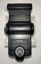 Vivitar 285HV Zoom Thyristor Flash Vari-Power Hot Shoe Tilt Swivel Speedlight