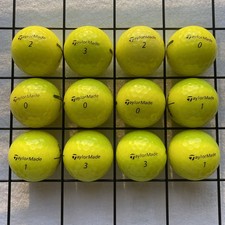 Taylor Made Golf Balls 12 Yellow Distance Model 4A/5A