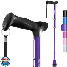 Rehaescort Walking Cane, Folding, Adjustable, Lightweight, Walking Canes for 